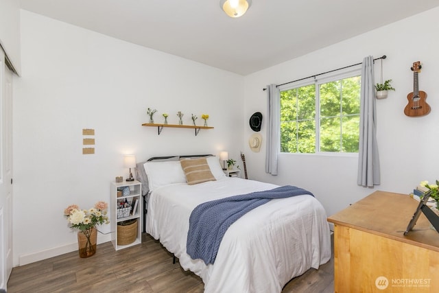 6426 128th Pl SE, Snohomish, WA 98296 - bedroom featuring wood finished floors and baseboards
