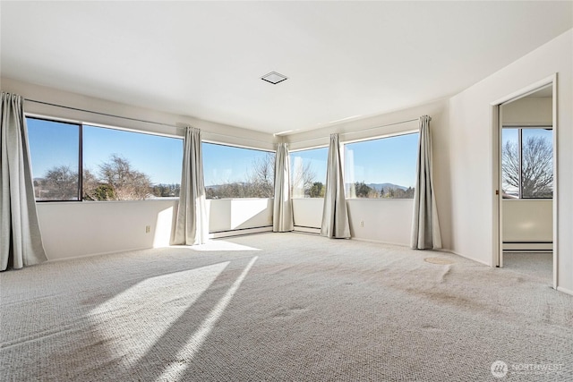3884 Fort Bellingham Rd, Bellingham, WA 98225 - spare room with baseboard heating and carpet floors