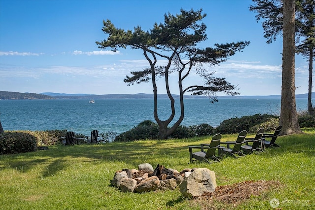 1378 San Juan Dr, San Juan Island, WA 98250 - water view featuring a mountainous background