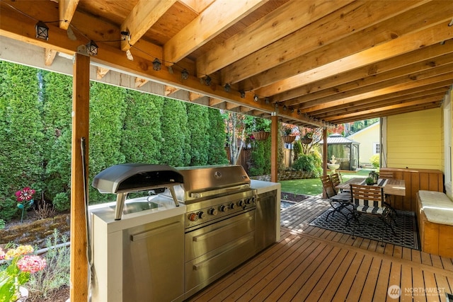 245 SE Bush St, Issaquah, WA 98027 - deck with outdoor dining area