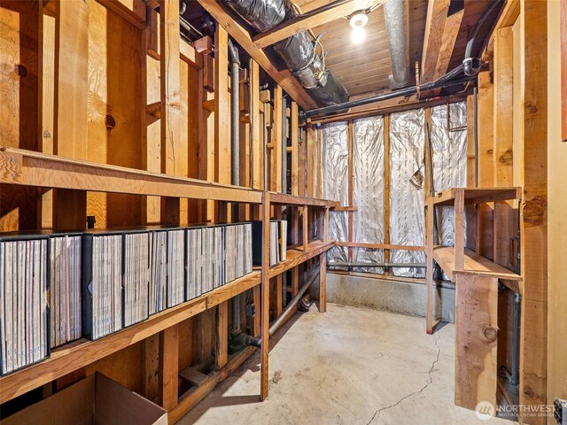 view of storage area