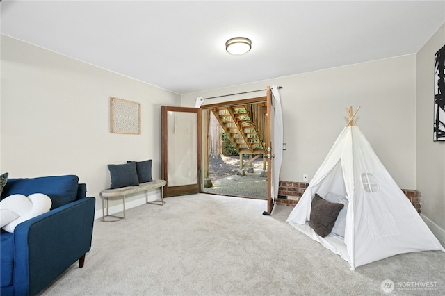 2524 171st St SE, Bothell, WA 98012 - sitting room featuring carpet floors and baseboards