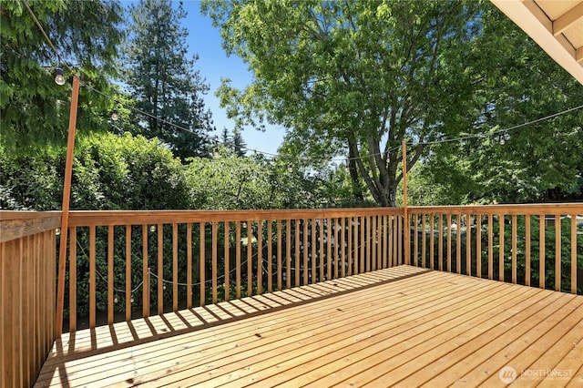 2524 171st St SE, Bothell, WA 98012 - wooden deck with view of scattered trees