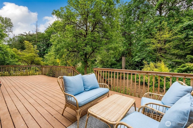 4027 S 275th Pl, Auburn, WA 98001 - wooden terrace featuring an outdoor hangout area