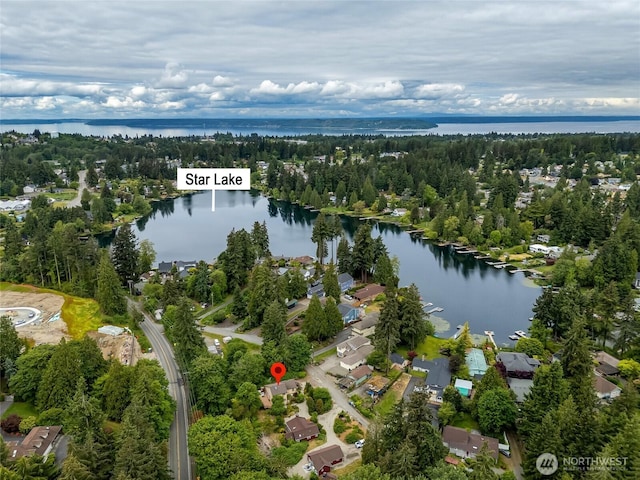 4027 S 275th Pl, Auburn, WA 98001 - aerial view of property and surrounding area featuring a nearby body of water and nearby suburban area