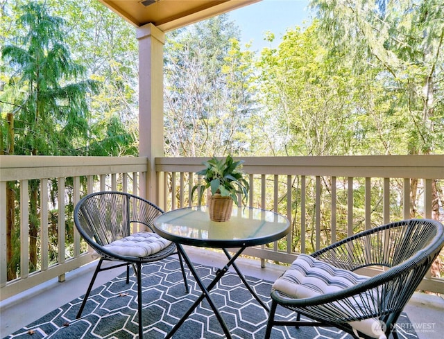 view of balcony