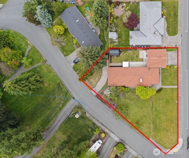 view of property location with property boundaries highlighted