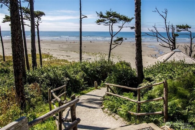 water view with local beach