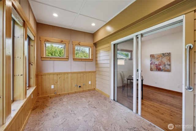 interior space featuring a wealth of natural light