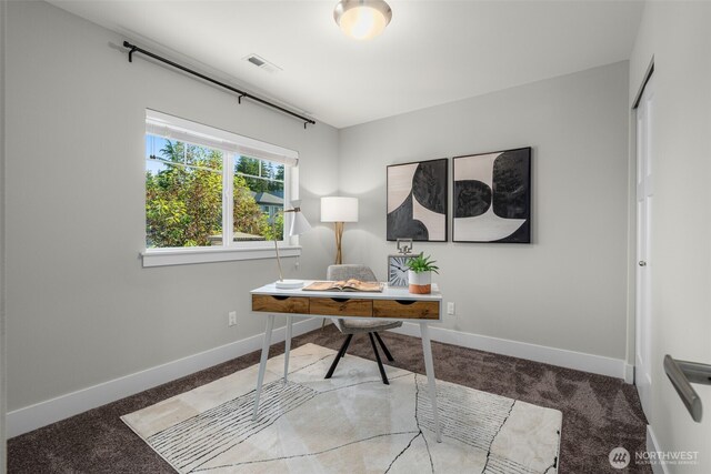 1221 199th St SE, Bothell, WA 98012 - office with baseboards and carpet floors