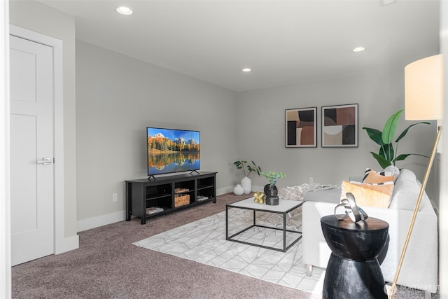 1221 199th St SE, Bothell, WA 98012 - carpeted living area featuring recessed lighting and baseboards