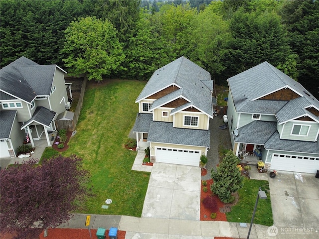 3639 Reagan Ave, Bremerton, WA 98310 - aerial view of property and surrounding area with a heavily wooded area
