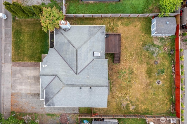 view from above of property