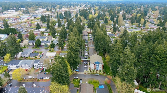 aerial view featuring a residential view