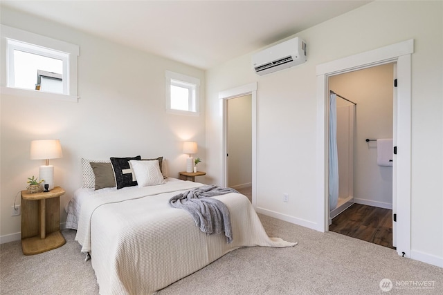 4226 Melrose Ln, Bellingham, WA 98226 - bedroom featuring a wall unit AC and carpet