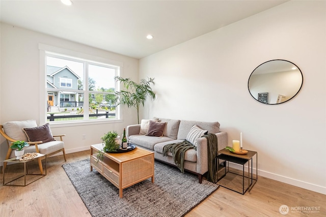 4228 Melrose Ln, Bellingham, WA 98226 - living area with wood finished floors and recessed lighting