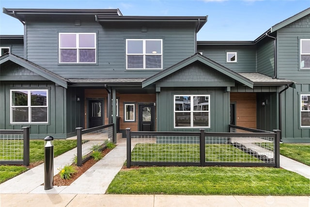 4230 Melrose Ln, Bellingham, WA 98226 - multi unit property with board and batten siding and a fenced front yard