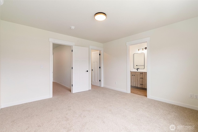 4230 Melrose Ln, Bellingham, WA 98226 - unfurnished bedroom with light colored carpet and ensuite bath