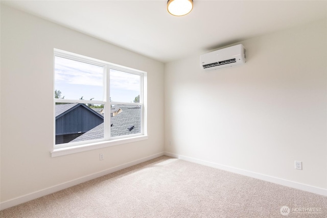 4230 Melrose Ln, Bellingham, WA 98226 - carpeted spare room featuring an AC wall unit and baseboards