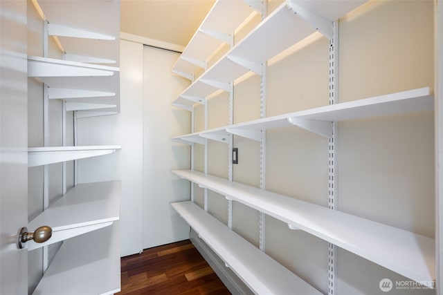 view of storage area