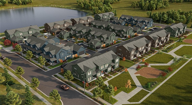 1360 Talus Way, Bellingham, WA 98226 - aerial perspective of suburban area featuring a nearby body of water