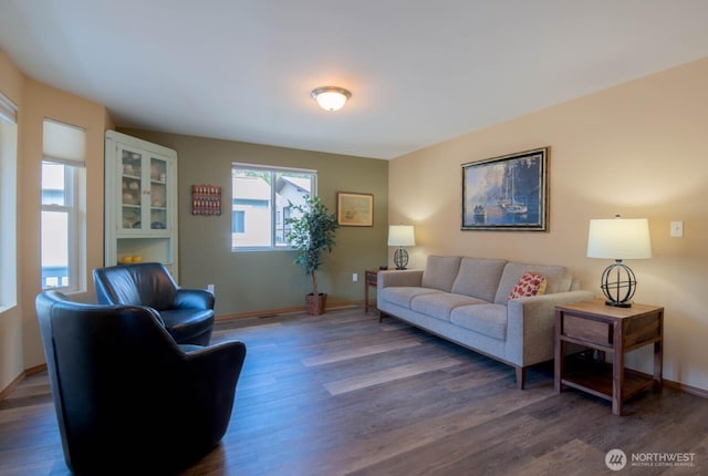 121 E Connemara Way, Shelton, WA 98584 - living room featuring wood finished floors and baseboards