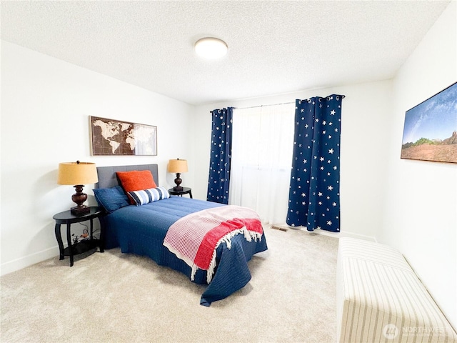 27526 26th Ave S, Federal Way, WA 98003 - bedroom with carpet floors, baseboards, and a textured ceiling