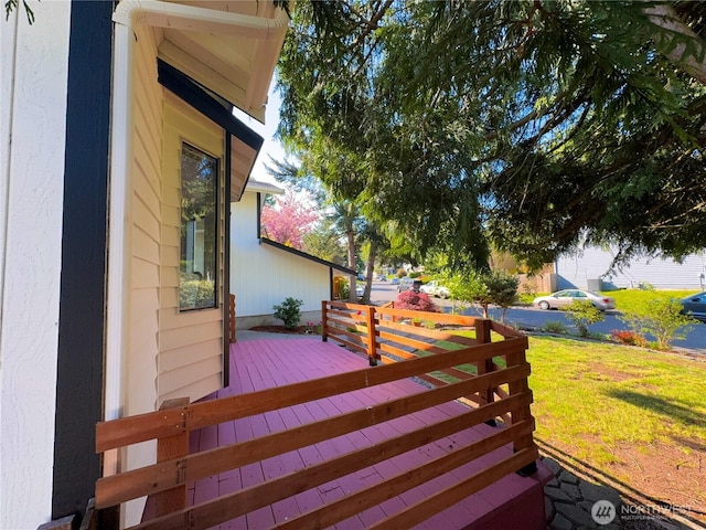 27526 26th Ave S, Federal Way, WA 98003 - wooden terrace with a lawn
