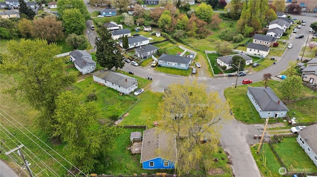 aerial view featuring a residential view