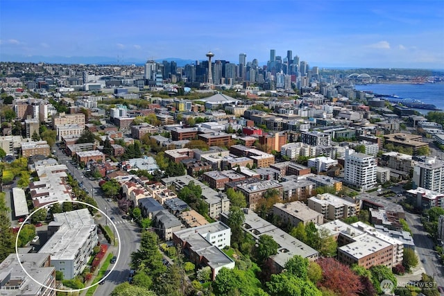 bird's eye view featuring a view of city