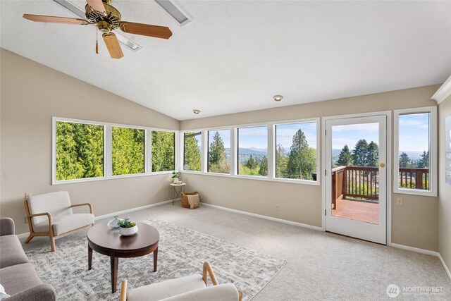 3837 Columbia Heights Rd, Longview, WA 98632 - sunroom / solarium featuring baseboards, carpet, and a healthy amount of sunlight