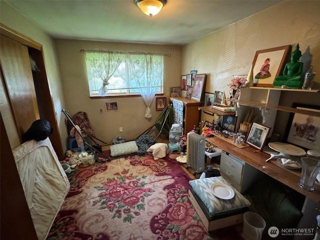 view of home office