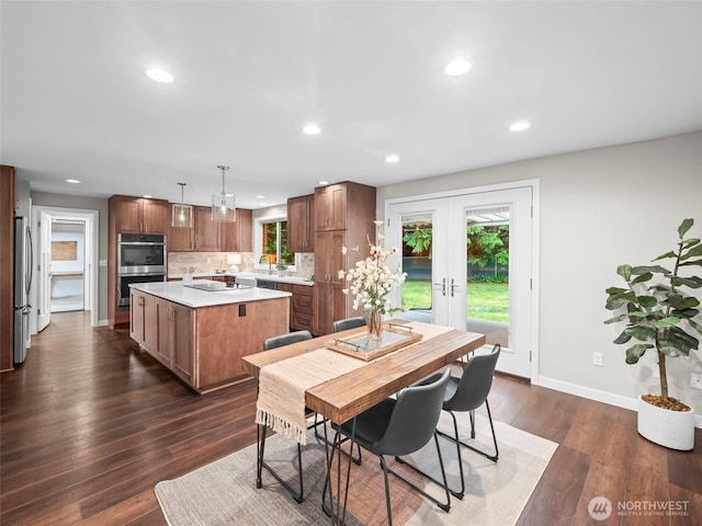 12916 97th Ave NW, Gig Harbor, WA 98329 - dining room featuring recessed lighting, baseboards, and plenty of natural light