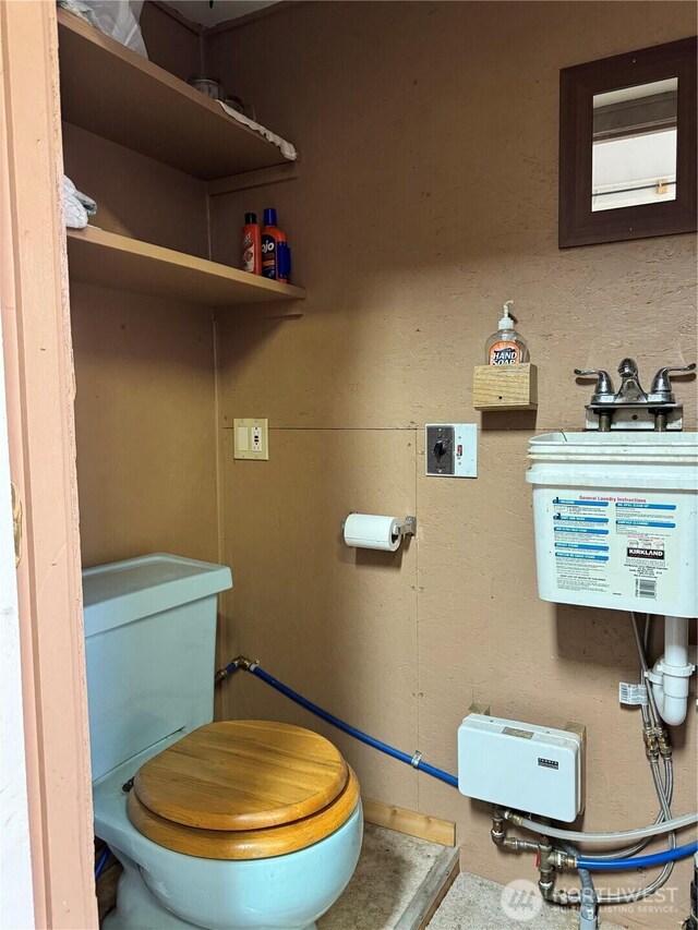 interior space with toilet