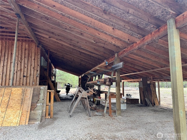 view of horse barn