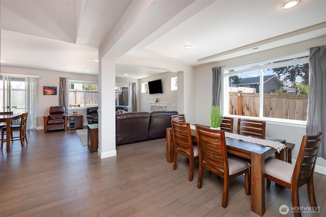 24524 96th Ave S, Kent, WA 98030 - dining area with wood finished floors and recessed lighting