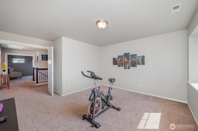 24524 96th Ave S, Kent, WA 98030 - workout room featuring carpet flooring and baseboards