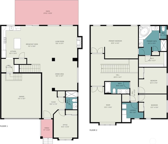 24524 96th Ave S, Kent, WA 98030 - home floor plan