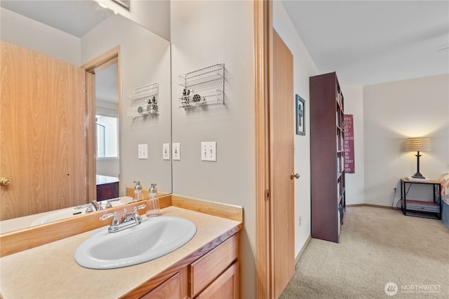 bathroom featuring vanity
