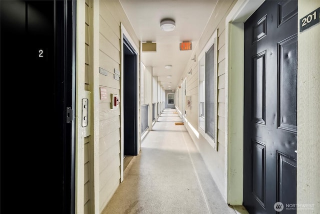 hall featuring elevator