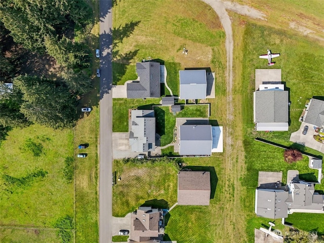 aerial perspective of suburban area