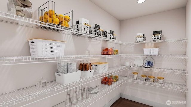 view of pantry
