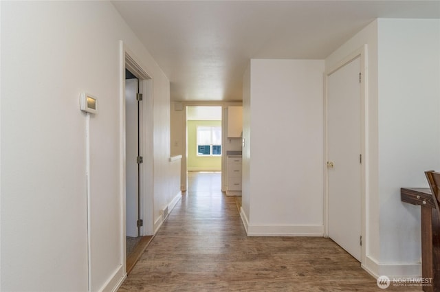 122 W Dayton Ave, Dayton, WA 99328 - hallway featuring wood finished floors and baseboards