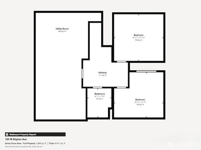 122 W Dayton Ave, Dayton, WA 99328 - property floor plan