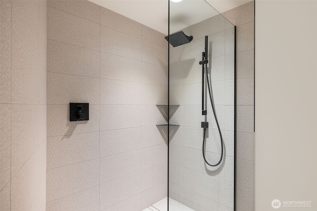 bathroom featuring a walk in shower