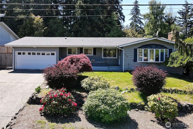 4204 Arbordale Ave W, University Place, WA 98466 - single story home featuring an attached garage, concrete driveway, and a front lawn