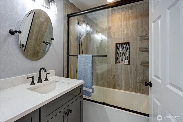 4204 Arbordale Ave W, University Place, WA 98466 - full bath with combined bath / shower with glass door and vanity