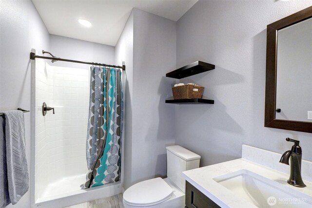 4204 Arbordale Ave W, University Place, WA 98466 - full bathroom featuring toilet, a shower stall, and vanity