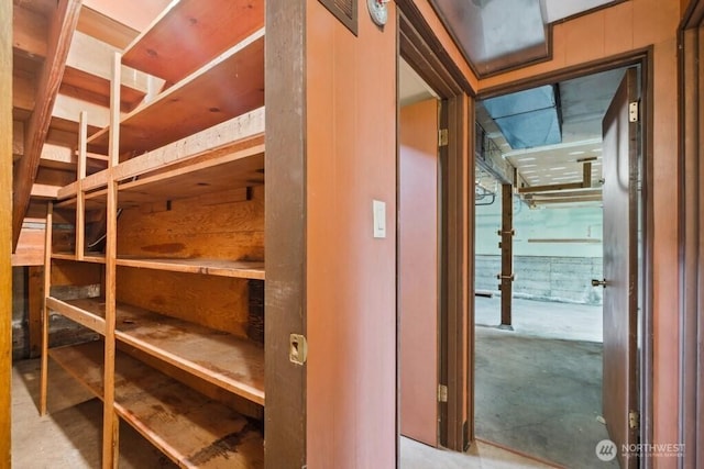 view of storage room