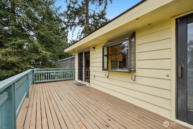 view of wooden terrace